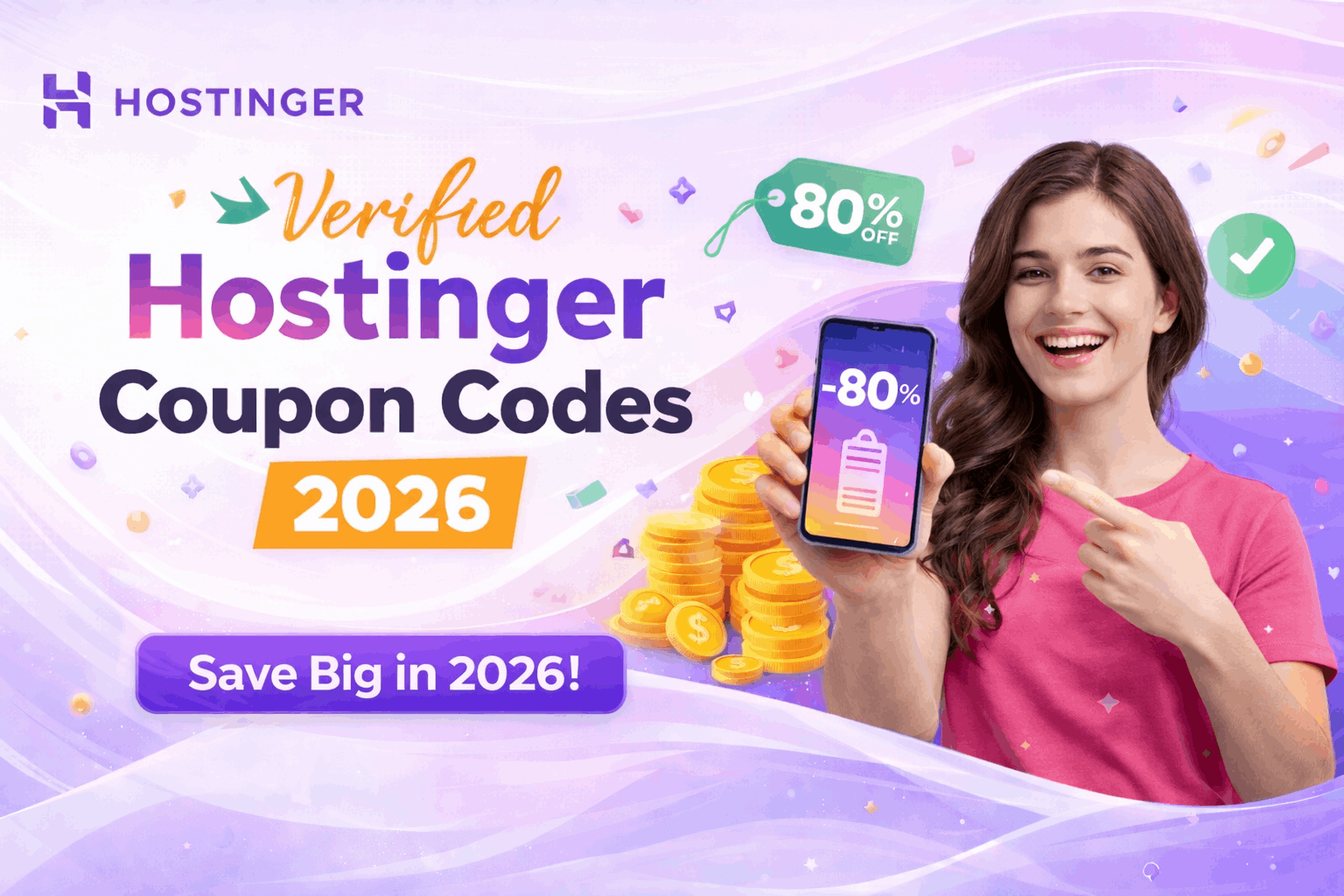 Hostinger hosting plans with automatic discounts applied at checkout
