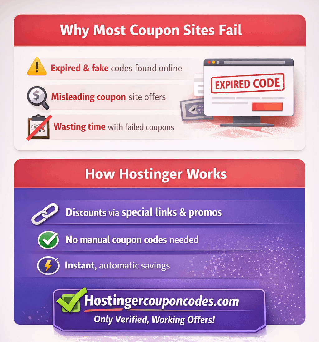 Why Most “Hostinger Coupon Codes” Online Don’t Work