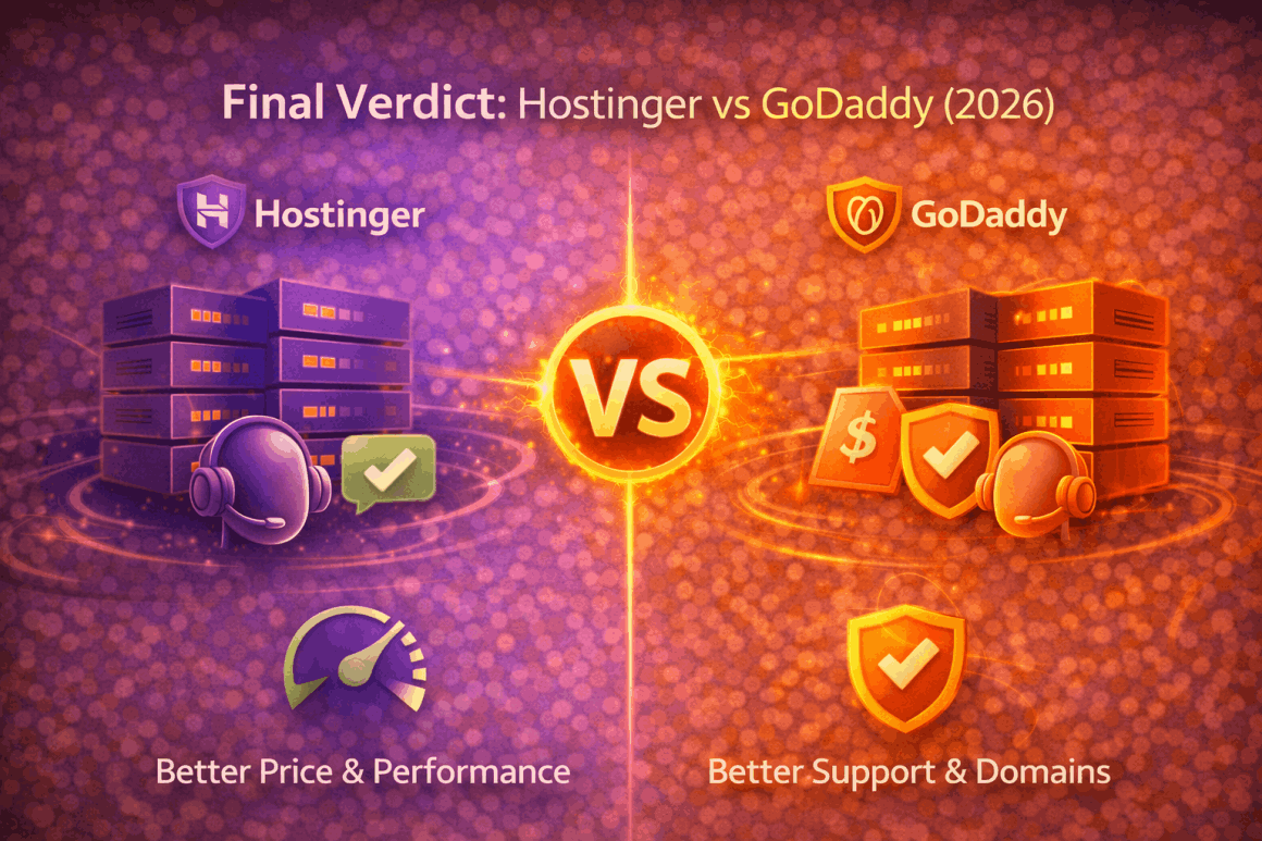 Final Verdict: Hostinger vs Namecheap (2026)