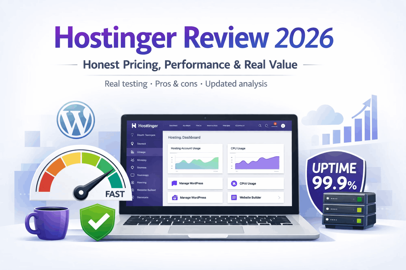 Hostinger review 2026 covering speed performance and pricing