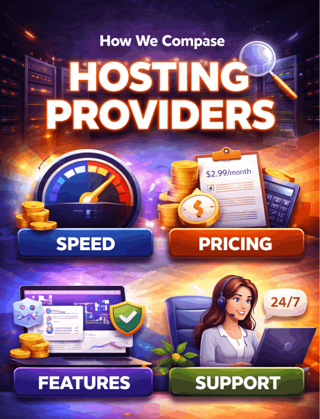 How We Compare Hosting Providers
